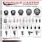 Service Caster 6'' Thermoplastic Rubber Swivel 3/4'' Expanding Stem Caster Set 2 Total Lock Brakes, 4PK SCC-EXTTL20S614-TPRB-2-S-2-34 - alternate 4